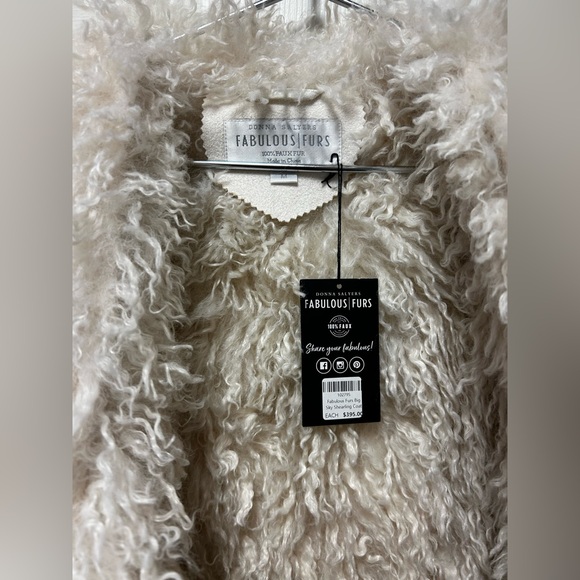 Ivory Faux Suede & Shearling Big Sky Full-Length Coat - Picture 4 of 5